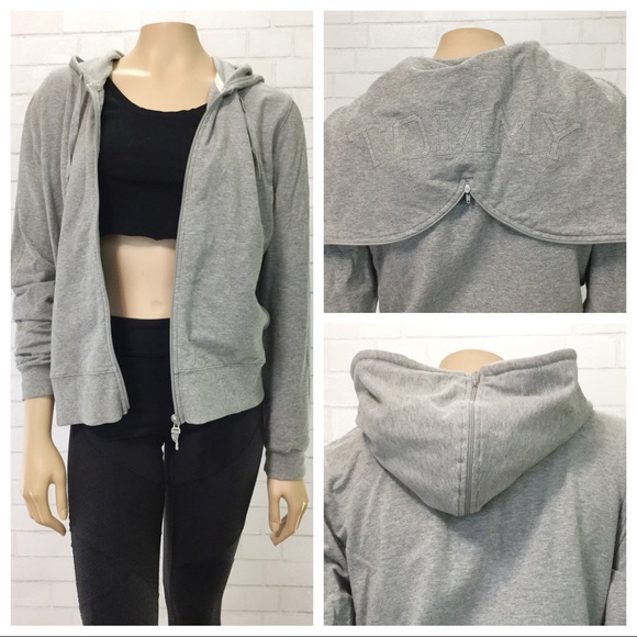 Tommy Hilfiger Tops - Tommy Hilfiger Spell Out Logo Hoodie Women’s Med